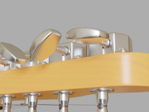 electric guitar stratocaster hss 3D Модель