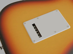 electric guitar stratocaster hss 3D Model