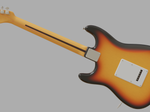 electric guitar stratocaster hss 3D Модель