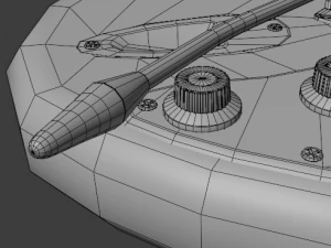 electric guitar stratocaster hss 3D Model