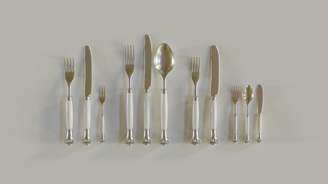 tableware 3D Model .c4d .max .obj .3ds .fbx .stl .blend 