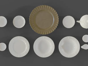 crockery 3D Model