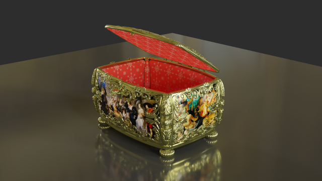 jewelry box 3D मॉडल .c4d .max .obj .3ds .fbx .stl .blend 