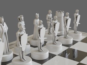 chess set 3D Model