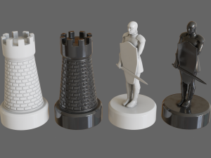 chess set 3D Model