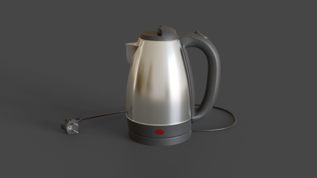 electric kettle Modèle 3D .c4d .max .obj .3ds .fbx .stl .blend 