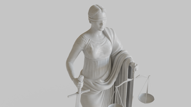 Themis Goddess of Law and Justice 3D-Modell .c4d .max .obj .3ds .fbx .stl .blend 
