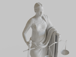 Themis Goddess of Law and Justice 3D Model