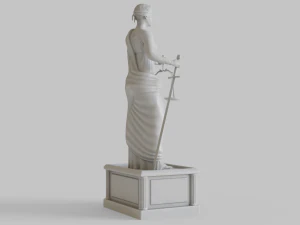 Themis Goddess of Law and Justice 3D Model