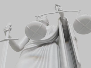 Themis Goddess of Law and Justice 3D Model