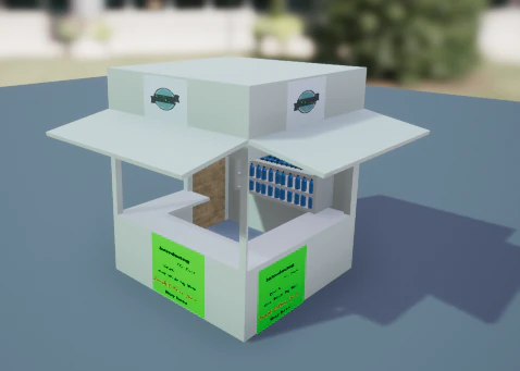 snacks shop 3D Model .c4d .max .obj .3ds .fbx .stl .blend