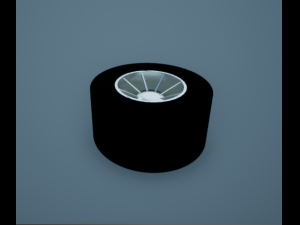 formula 1 slick racing tyre 3D Model