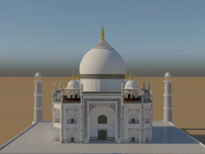 taj mahal mausoleum 3D Model