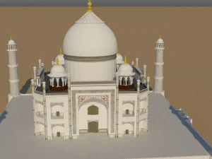 taj mahal mausoleum 3D Model