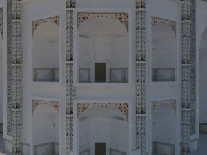 taj mahal mausoleum Model 3D