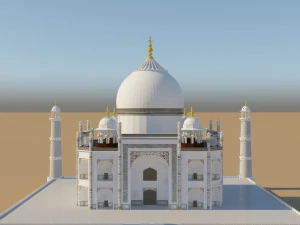 taj mahal mausoleum 3D Model