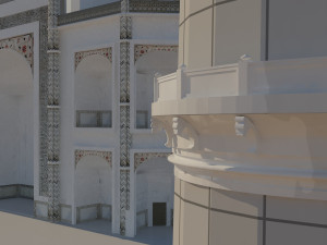 taj mahal mausoleum Model 3D