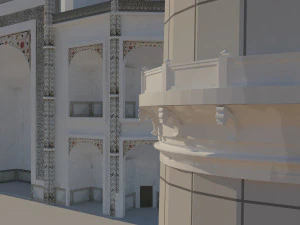 taj mahal mausoleum 3D Model