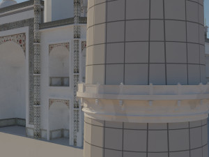 taj mahal mausoleum Model 3D