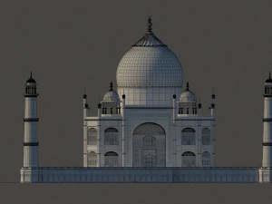 taj mahal mausoleum 3D Model