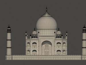 taj mahal mausoleum Model 3D