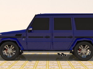 high poly mercedes benz g550 g-wagen 3D Model