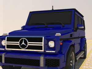high poly mercedes benz g550 g-wagen 3D Model
