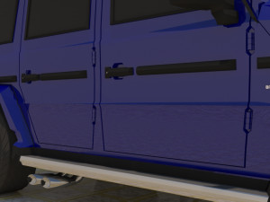 high poly mercedes benz g550 g-wagen 3D Model