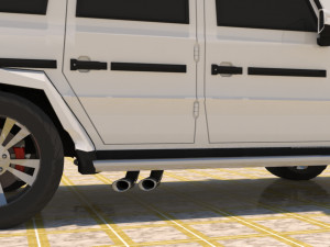 high poly mercedes benz g550 g-wagen 3D Model