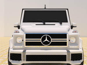 high poly mercedes benz g550 g-wagen 3D Model