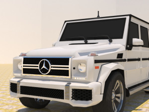 high poly mercedes benz g550 g-wagen 3D Model