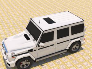 high poly mercedes benz g550 g-wagen 3D Model