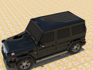 high poly mercedes benz g550 g-wagen 3D Model