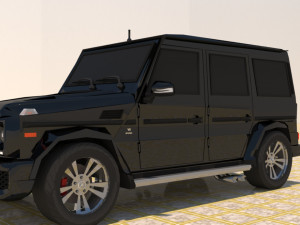 high poly mercedes benz g550 g-wagen 3D Model
