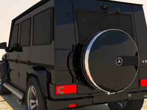 high poly mercedes benz g550 g-wagen 3D Model