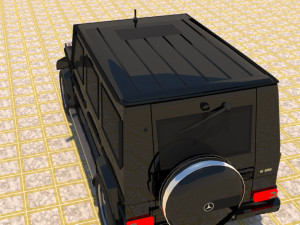 high poly mercedes benz g550 g-wagen 3D Model