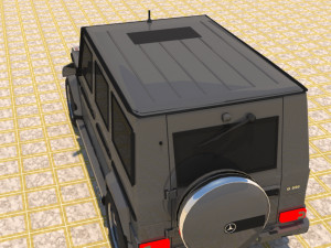 high poly mercedes benz g550 g-wagen 3D Model