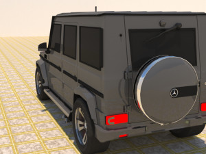 high poly mercedes benz g550 g-wagen 3D Model