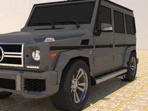 high poly mercedes benz g550 g-wagen 3D Model