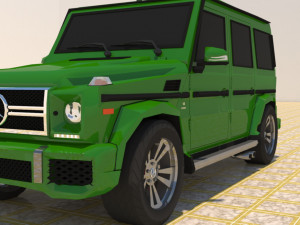 high poly mercedes benz g550 g-wagen 3D Model