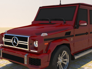 high poly mercedes benz g550 g-wagen 3D Model