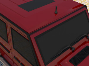 high poly mercedes benz g550 g-wagen 3D Model