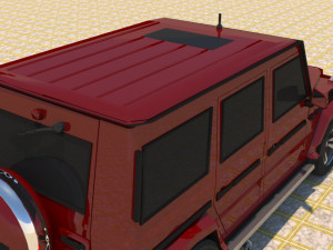 high poly mercedes benz g550 g-wagen 3D Model