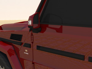 high poly mercedes benz g550 g-wagen 3D Model