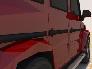 high poly mercedes benz g550 g-wagen 3D Model