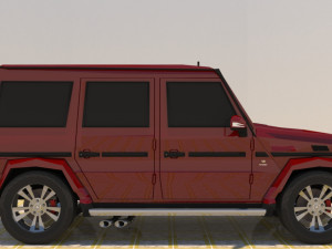 high poly mercedes benz g550 g-wagen 3D Model