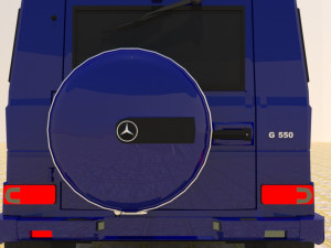 high poly mercedes benz g550 g-wagen 3D Model