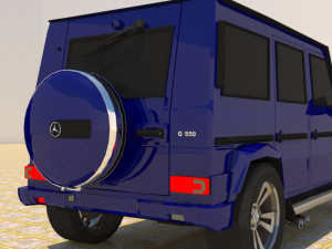 high poly mercedes benz g550 g-wagen 3D Model