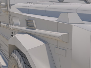 high poly mercedes benz g550 g-wagen 3D Model