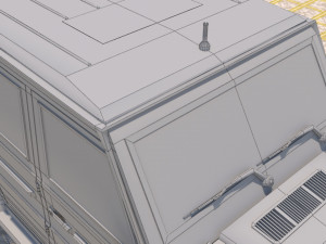 high poly mercedes benz g550 g-wagen 3D Model